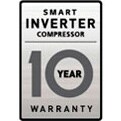 10 лет гарантии на Инверторный Умный компрессор